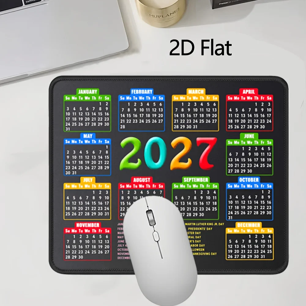 Laptop Mouse - Alas Mouse, Kalender 2027 Warna Hitam,
