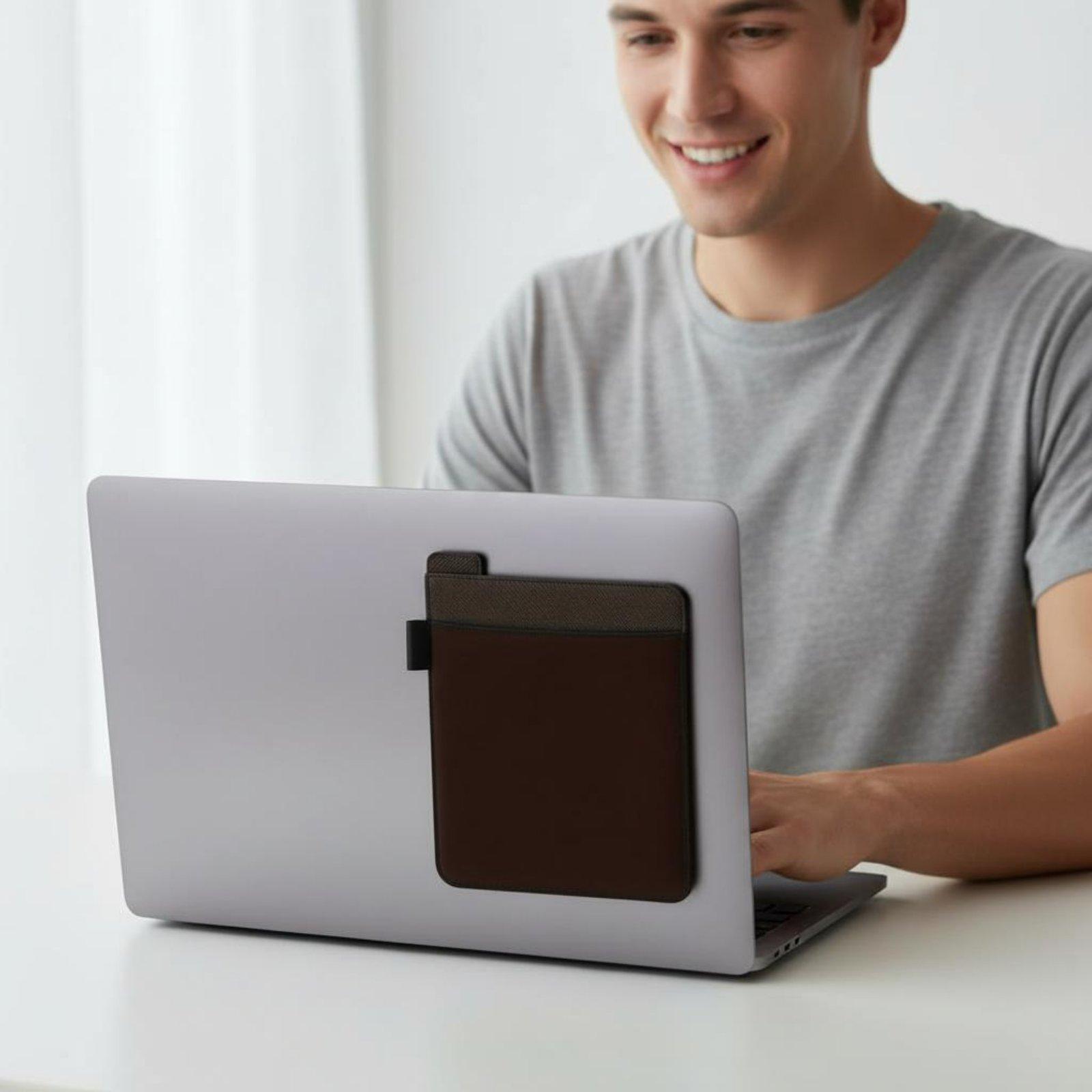 Laptop Sleeve - Penyangga Mouse Laptop, Tas Penyimpanan Belakang