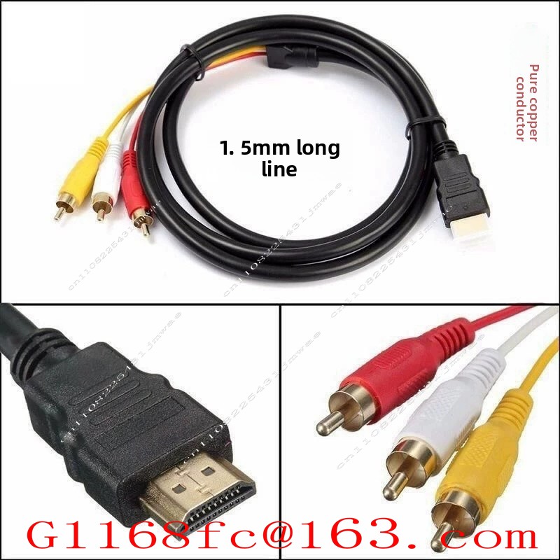 Hdmi Cable - Kabel Adaptor HDMI ke 3RCA, Kabel