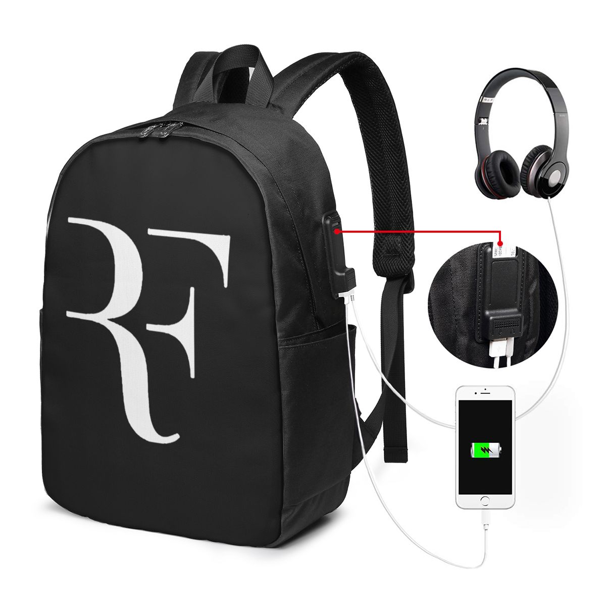 Laptop Bag - Roger Federer Tas Ransel Travel Notebook