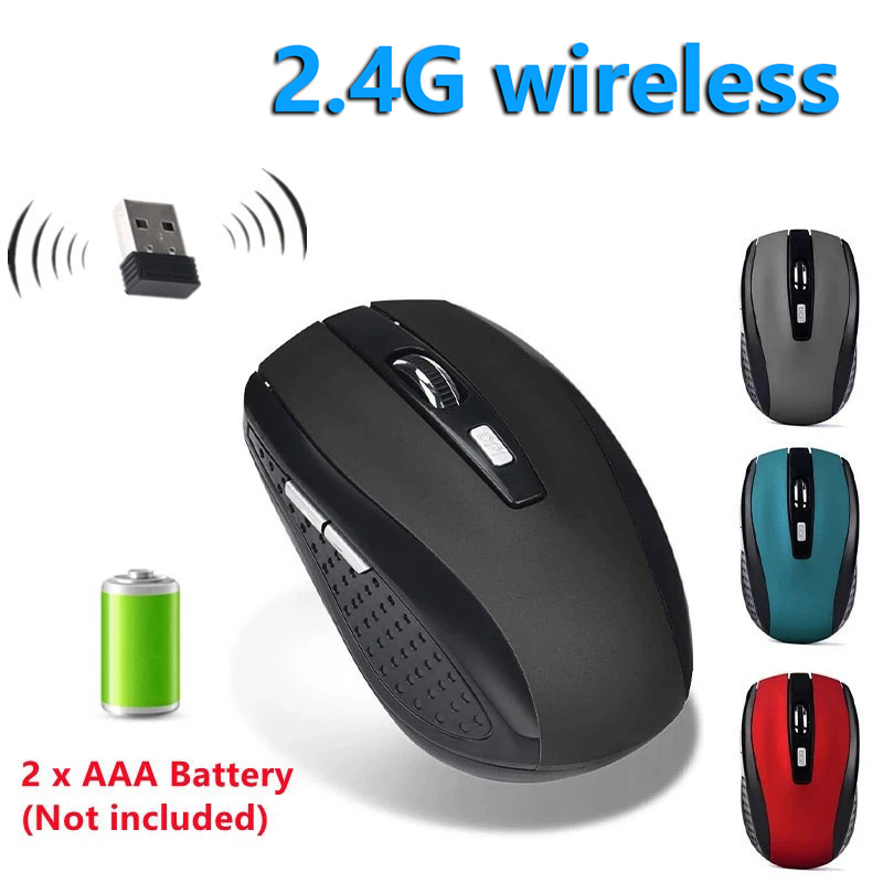 Laptop Mouse - Mouse Nirkabel 2.4G Mouse Ergonomis Portabel