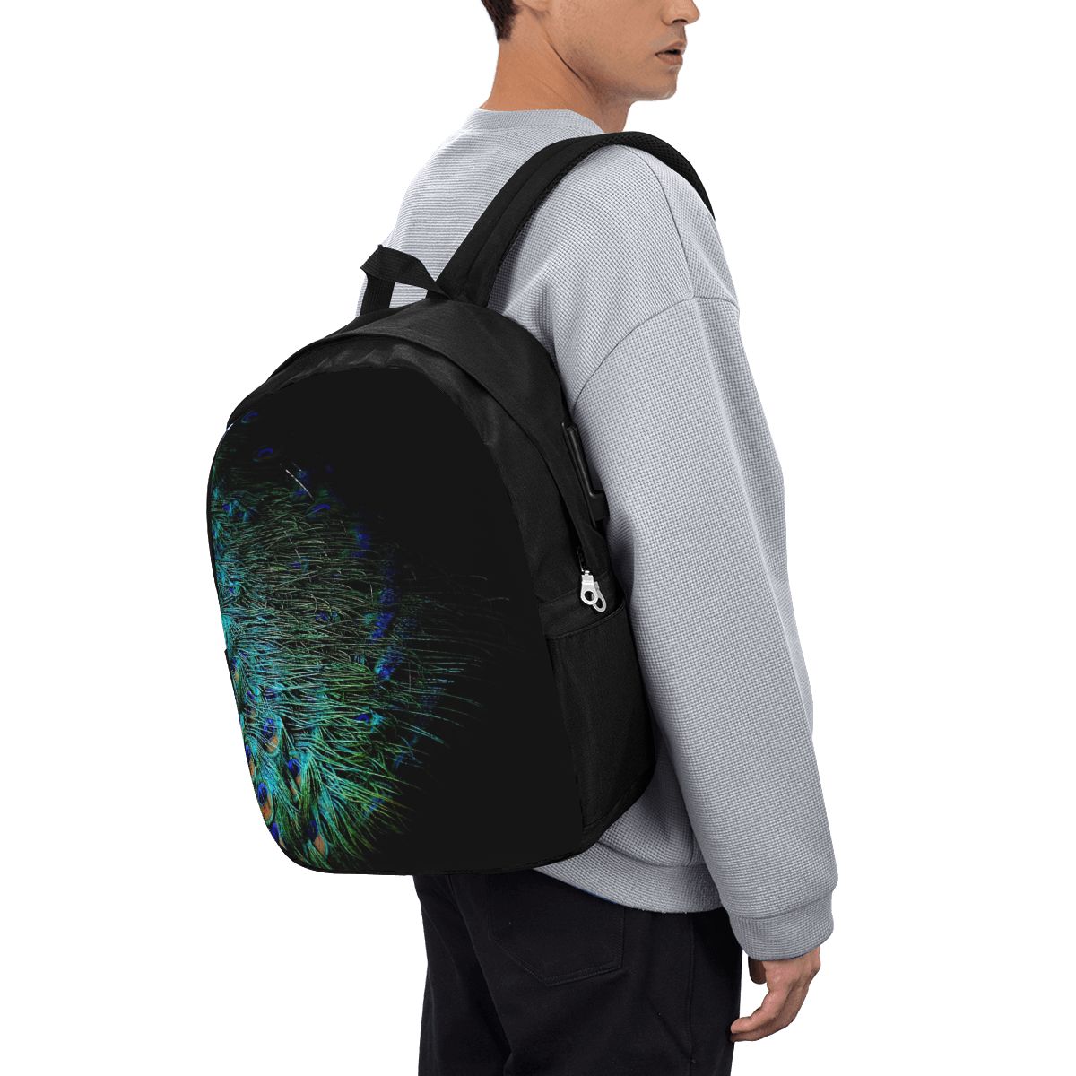 Bulu Merak Di Atas Latar Belak - Laptop Bag ulasan dan harga
