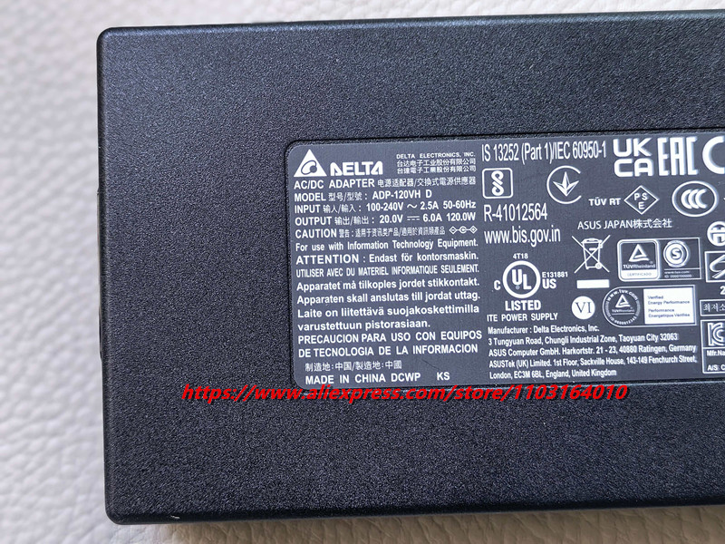 Adaptor AC/DC DELTA ADP-120VH  - Laptop Charger ulasan dan harga