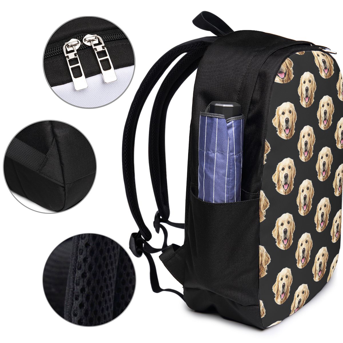 Tas Ransel Potret Wajah Golden - Laptop Bag ulasan dan harga